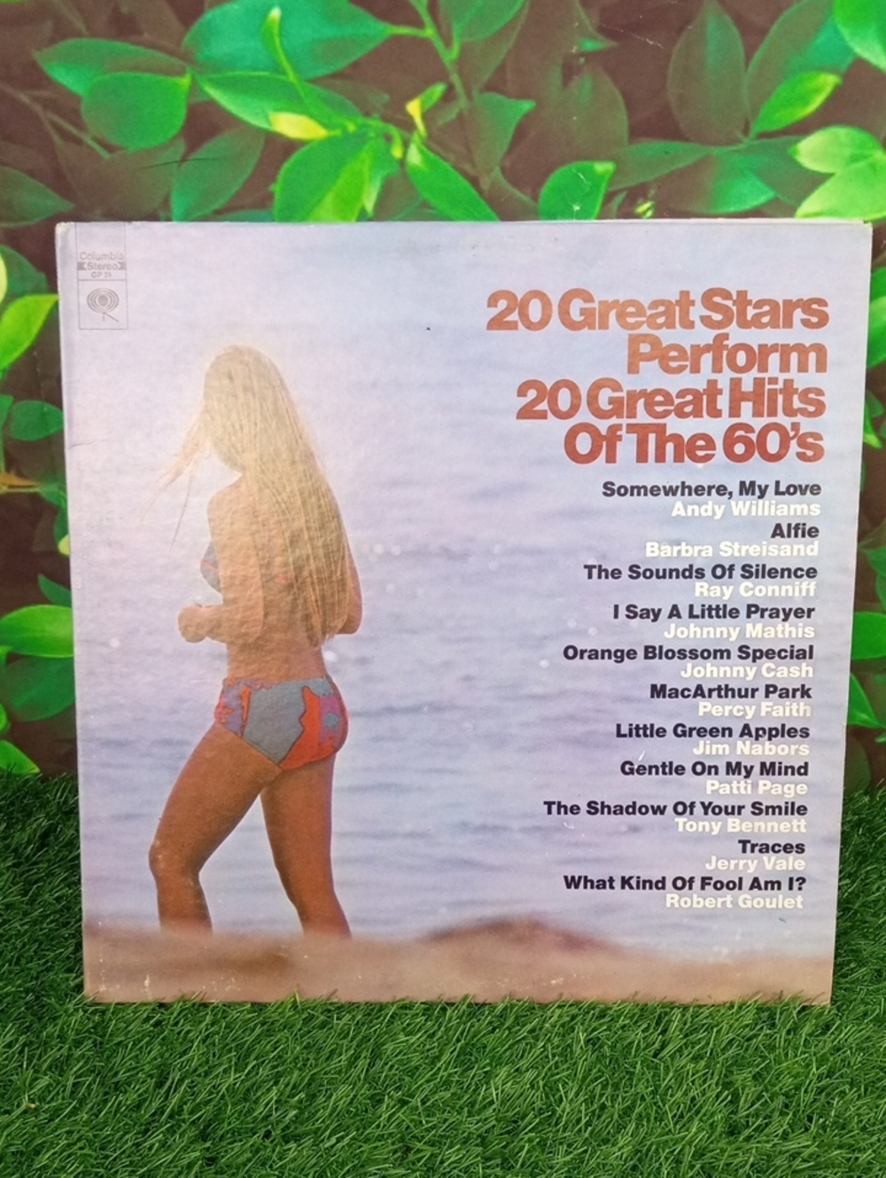🫟 20 Great Stars Perform 20 Great Hits Of The 60's Vinyl LP - Beach Cover